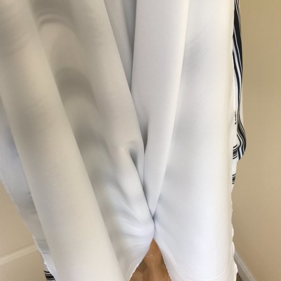 NWOT Loft Black & White Stripe Medium Tall Maxi Dress - Picture 11 of 11